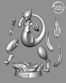 Pokemon Cosplay Mewtwo Archivo Stl Para Impresion 3d