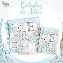 kit sublimaçao e encadernaçao agenda caneca - BICHINHOS DO ÁRTICO