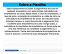 Planilha Calculadora De Empréstimo Tabela De Amortização