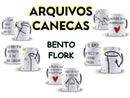 Pack Artes Bento Flork Canecas 100 Arquivos Cdr E Png