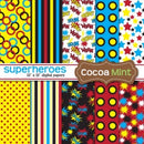 Kit Papel Digital Super-heróis