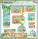 Arquivo Etiqueta Escolar Dinossauros 8 Studio, Pdf, Png, Cdr