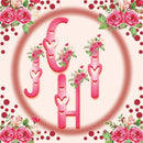 Alfabeto Floral Dia Dos Namorados Kit Digital