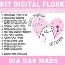 Pacote 13 Artes Canecas Flork Mães + Diversos Elementos