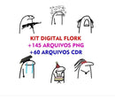 Pacote Digital Arte Bento Flork Memes Arquivos Cdr E Png