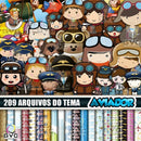 Kit Digital Aviador 209 Arquivos + Fontes