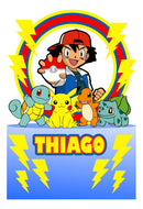 988 - Arquivo Digital Topo De Bolo Pokemon Circular