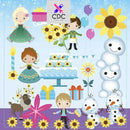 Kit Scrapbook Digital Frozen Fever Cute