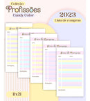 Arquivo Digitai Lettering Candy Kit Profissões 70 Capas 2023