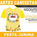 Pacote Artes Camisetas Sublimação Total Festa Junina Mockups