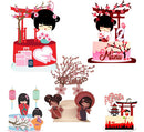 Arquivo Corte Topo De Bolo - Kokeshi 05 Temas
