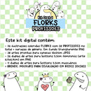 Kit Digital Flork Profissões Lt4 Completo Arquivo Png