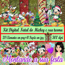 Kit Digital Natal Do Mickey E Sua Turma