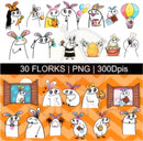Kit Digital Flork Pascoa Arquivos Sem Fundo Png