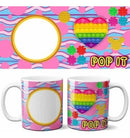 Estampas Canecas Pop It Infantil Dia Das Crianças Mockups