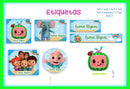 Etiqueta Escolar Cocomelon - Arquivo Digital