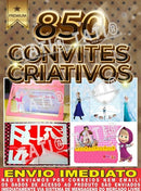 500 Arquivos Silhouette Convites Chá Revelação Criativos