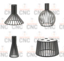 Pack Vetores Luminárias 3d Cdr/dxf/ai/svg