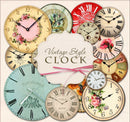 Kit Imágenes Digitales Vintage Relojes Redondos
