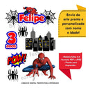 Arquivo De Corte Topo De Bolo Personalizado Homem Aranha