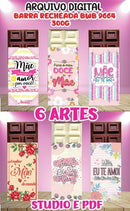 Caixa Barra Chocolate Dia Das Mães - Arquivo Digital