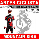 Estampas Mountain Bike Ciclista Sublimação Total Editáveis