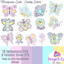 Kit Digital Mariposas Cute Candy Colors