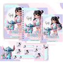 Stitch Combo Arquivo Escolar Etiqueta Caderno Agenda +brinde