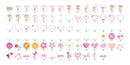 Kit Digital Ursinha Baloeira Rosa