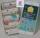 Caixa Bis e Batom Celular Iphone Arquivo Silhouette