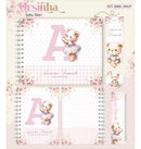Arquivo Combo Encadernação Baby Ursinha Rosa