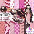 Kit Digital Nezuko Kamado De Demon Slayer