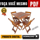 Projeto Mesa Mesa De Bar Bônus Cadeira Dobrável