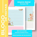 Arquivo Digital Bloco De Notas Menina
