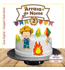 Enfeite De Festa Junina Para Bolo Bolos Personalizado