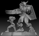Digimon Tai And Wargreymon Stl/obj Para Impresión 3d