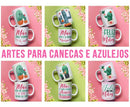 Dia Das Mães Cactos | Canecas | Azulejos | Png  Pdf Editável