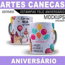 Estampas Canecas Aniversário 70 Estampas Canecas Parabéns