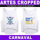 Artes Editáveis Cropped Carnaval Sublimação Corel
