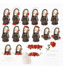 Kit Digital Santinhos Católicos Santa Rita De Cássia Png