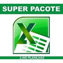 Pacotão Completo 2000 Planilhas, Excel Agilize Seu Trabalho