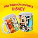 Pack Arte Canecas Sublimação Disney Romero Brito C/ Mockups