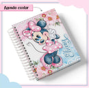 KIT DIGITAL COMPLETO ENCADERNAÇÃO E SUBLIMAÇÃO VOLTA AS AULAS MINNIE ROSA