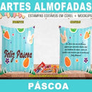 Artes Almofadas Bolso Páscoa Chocolates Editáveis Mockups