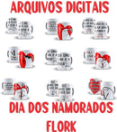 Pacote +300 Artes Para Canecas Dia Dos Namorados Flork Bento