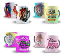 10 Artes Caneca Evangelica Sublimação Arquivo Pdf + Png