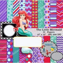 2 Kits A Pequena Sereia E O Principe Papel E Elementos+brind