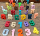 Arquivo De Corte Letras E Números Lowpoly Studio