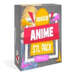 Pack Stl Modelos 3d Anime + 10.000 Archivos + 10gb Contenido
