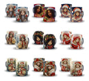 17 Artes Para Caneca Meninas Natal 3d Em Jpg